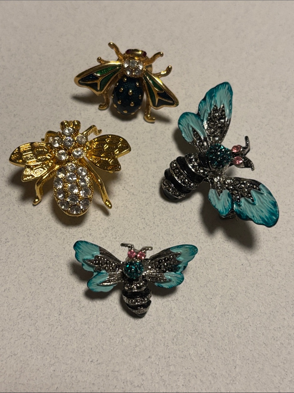 Vintage bee brooch bundle